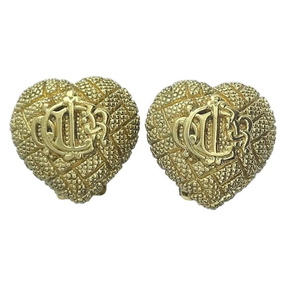 Auth DIOR/ChristianDior - Gold Hardware Clip On Earrings - Picture 1 of 3